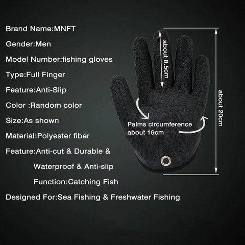 Image of Professional Catch Fish Glove witch Magnet Release |  Left Hand Orientation