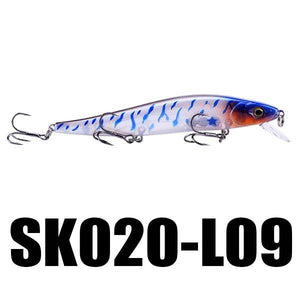 SeaKnight SK020 Fishing Lure 1PC Minnow 14g 110mm 0-1M Depth Wobbling Minnow Floating Lure Hard Bait Fishing Wobblers 10 Colors