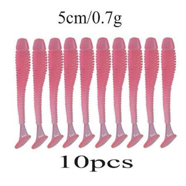 Soft Silicone Worms | 10pcs/lot