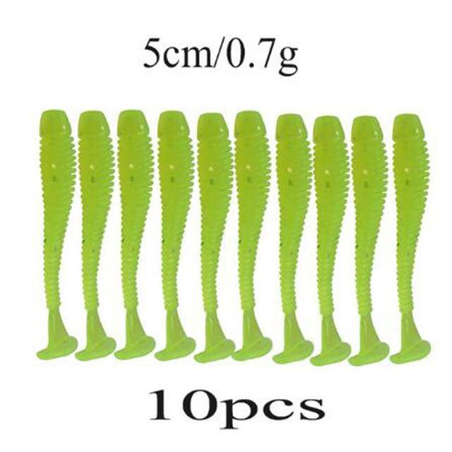Soft Silicone Worms | 10pcs/lot