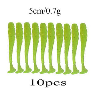 Soft Silicone Worms | 10pcs/lot