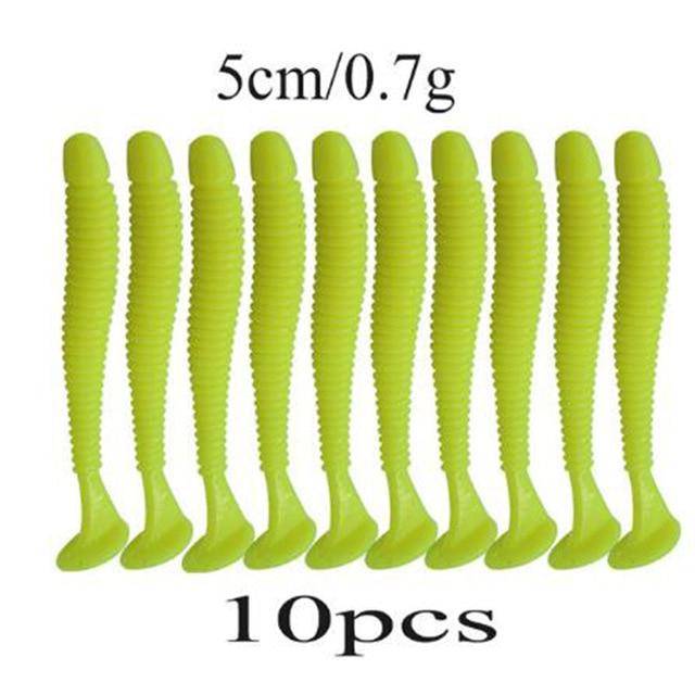 Soft Silicone Worms | 10pcs/lot