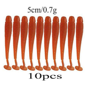 Soft Silicone Worms | 10pcs/lot