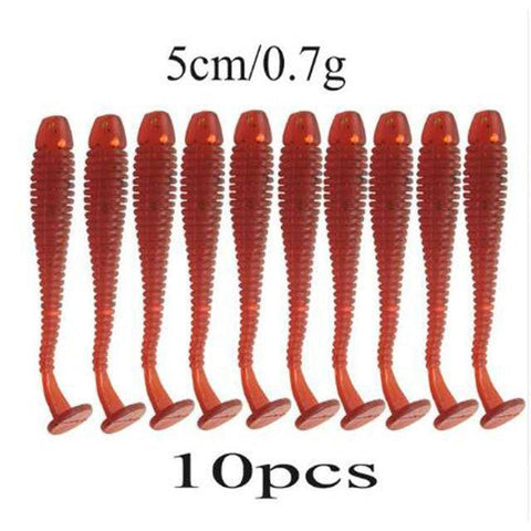 Image of Soft Silicone Worms | 10pcs/lot