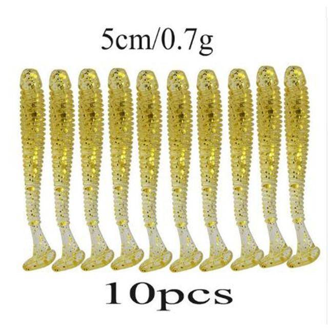 Soft Silicone Worms | 10pcs/lot
