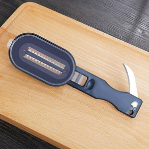 Fast Fish Skin Scraping Tool