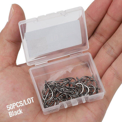 Image of DONQL Fishing Hooks Barbed | 50 Pieces