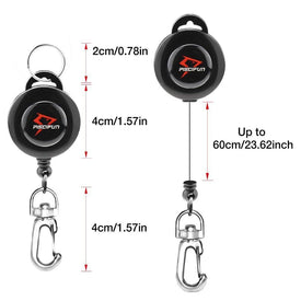 3PCs Fly Fishing Tying Zinger Retractor