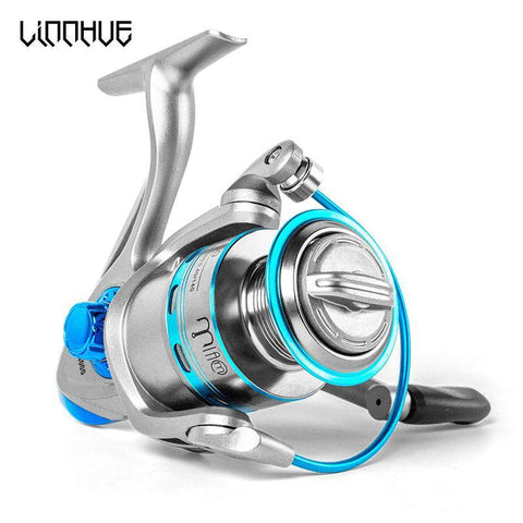 Image of LINNHUE Spinning Reel 12BB+1 Stainless Steel 1000 6000 Right Left Hand Metal Coil Spool Ice Jigging Fishing Reel Spinning Pesca