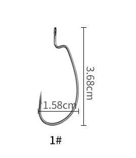 LINNHUE Carbon Steel Fishing Hooks | 10 Pieces