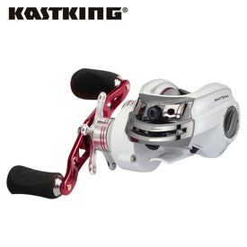 KastKing Whitemax 2 Low Profile 5.3:1 Gear Ratio Baitcasting Reel 8KG Drag Bait Casting Fishing Reel for Lake River Fishing