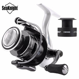 Seaknight CMII Fishing Reel  2000 3000 4000 5000 5.5:1 9+1BB Max Drag 7KG-13KG  Spinning Fishing Reel  With Free Spare Spool