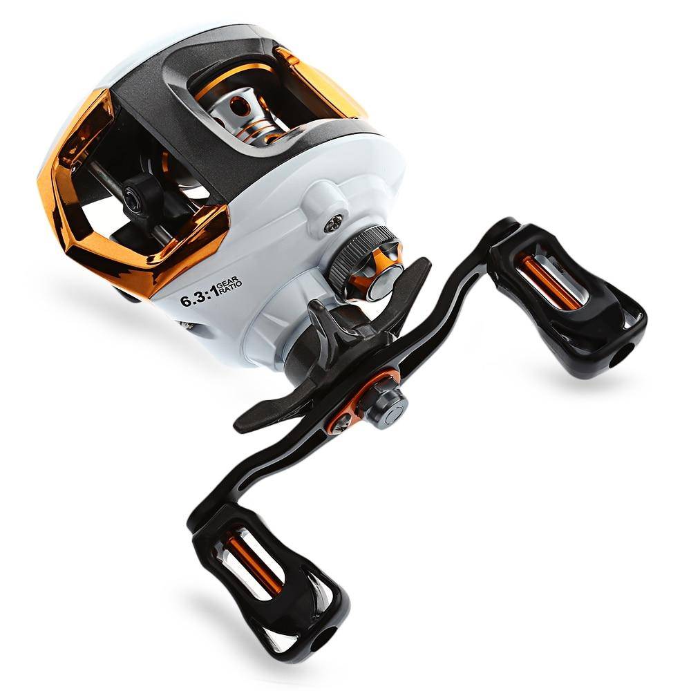 Lizard Rock Fshing Reel 12 + 1 Bearings Waterproof Left / Right Hand Baitcasting Fishing Reel High Speed Fishing Reel with Magnetic Brake System