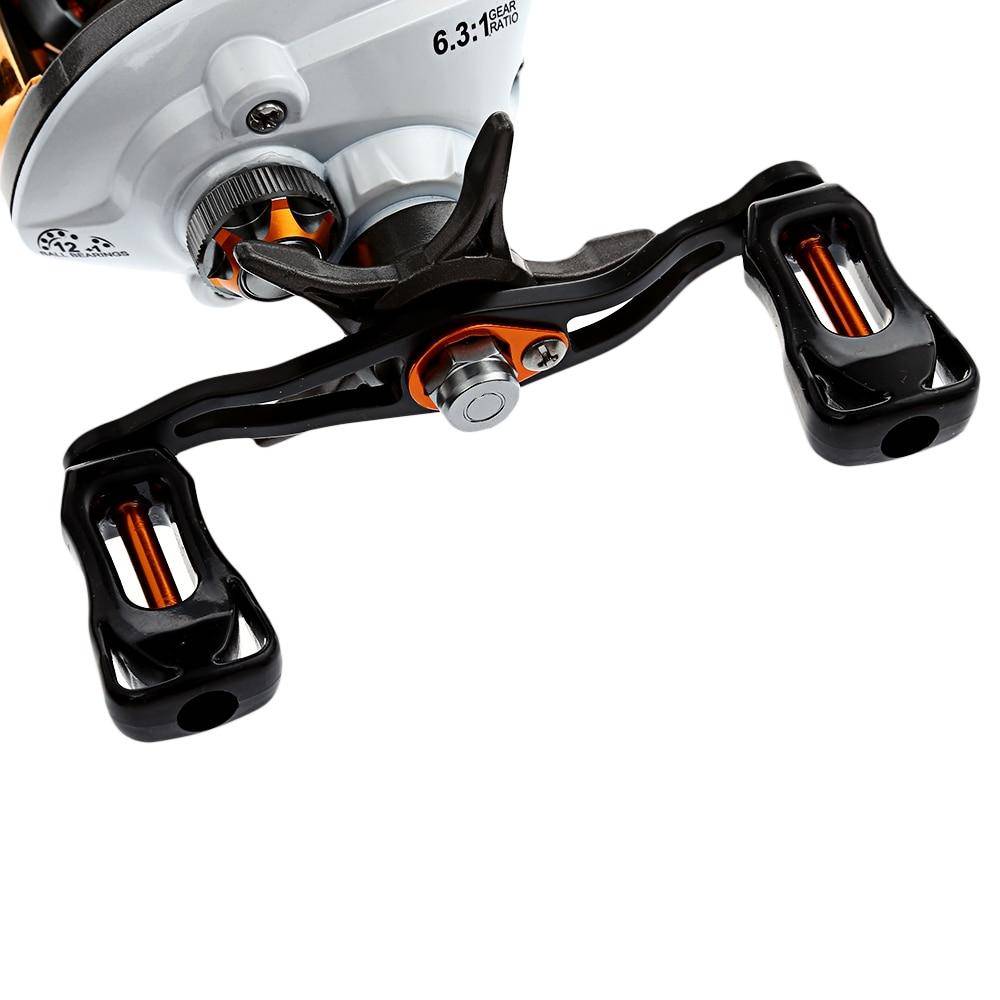 Lizard Rock Fshing Reel 12 + 1 Bearings Waterproof Left / Right Hand Baitcasting Fishing Reel High Speed Fishing Reel with Magnetic Brake System