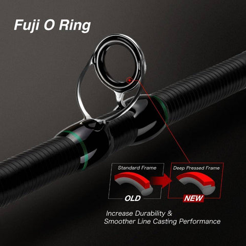 Image of Piscifun Serpent Casting Rod Casting Fishing Rod | Length: 6'9'' & 7'0''| Power M & MH |Carbon Fiber and Fuji Guides