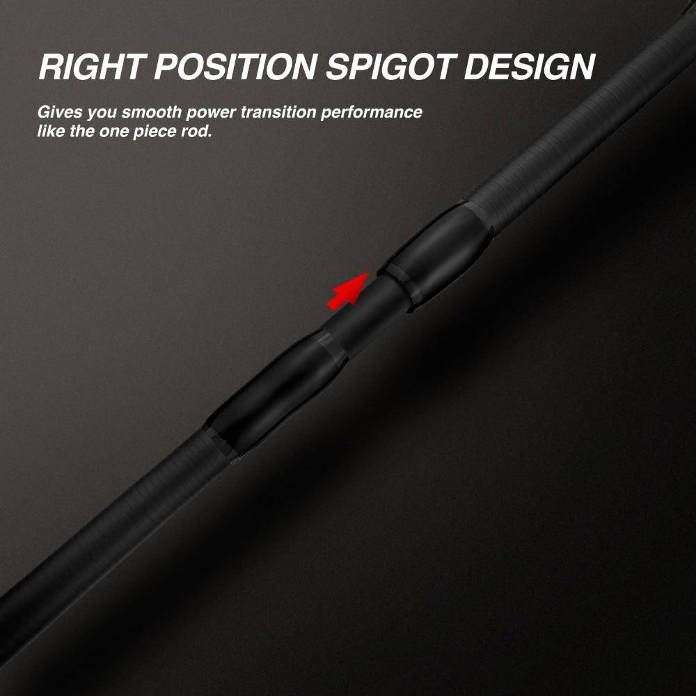 Piscifun Serpent Casting Rod Casting Fishing Rod | Length: 6'9'' & 7'0''| Power M & MH |Carbon Fiber and Fuji Guides