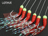 LINNHUE Luminous Bionic Fishing Hooks | 6 Pieces Lot