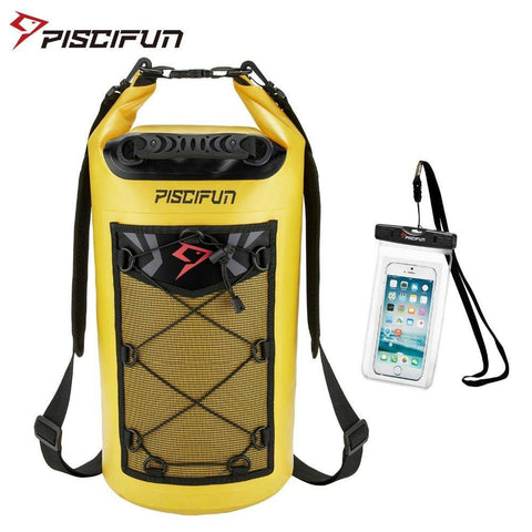 Image of Piscifun Waterproof 10-40L Waterproof Dry Bag + Phone Case