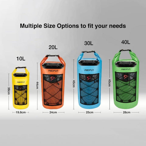 Image of Piscifun Waterproof 10-40L Waterproof Dry Bag + Phone Case