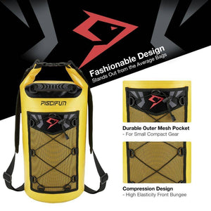 Piscifun Waterproof 10-40L Waterproof Dry Bag + Phone Case