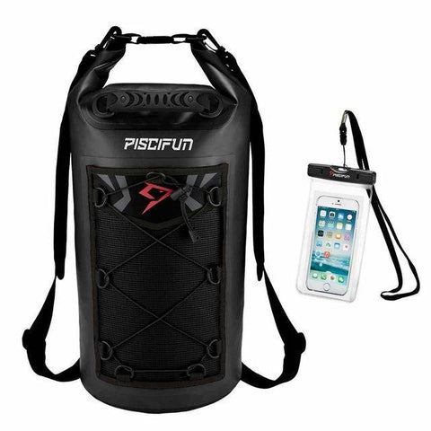 Image of Piscifun Waterproof 10-40L Waterproof Dry Bag + Phone Case