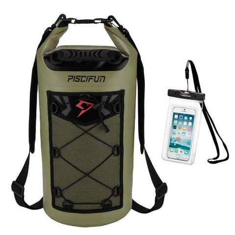 Image of Piscifun Waterproof 10-40L Waterproof Dry Bag + Phone Case