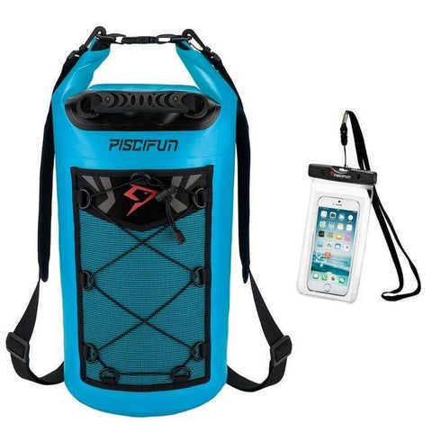 Image of Piscifun Waterproof 10-40L Waterproof Dry Bag + Phone Case