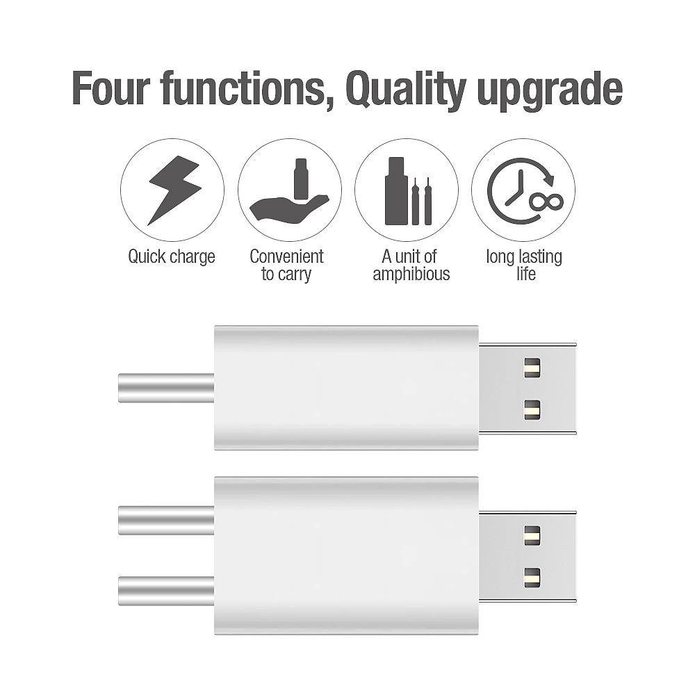 DONQL USB Charger For Electronic Floats Batteries + 2 Batteries Included