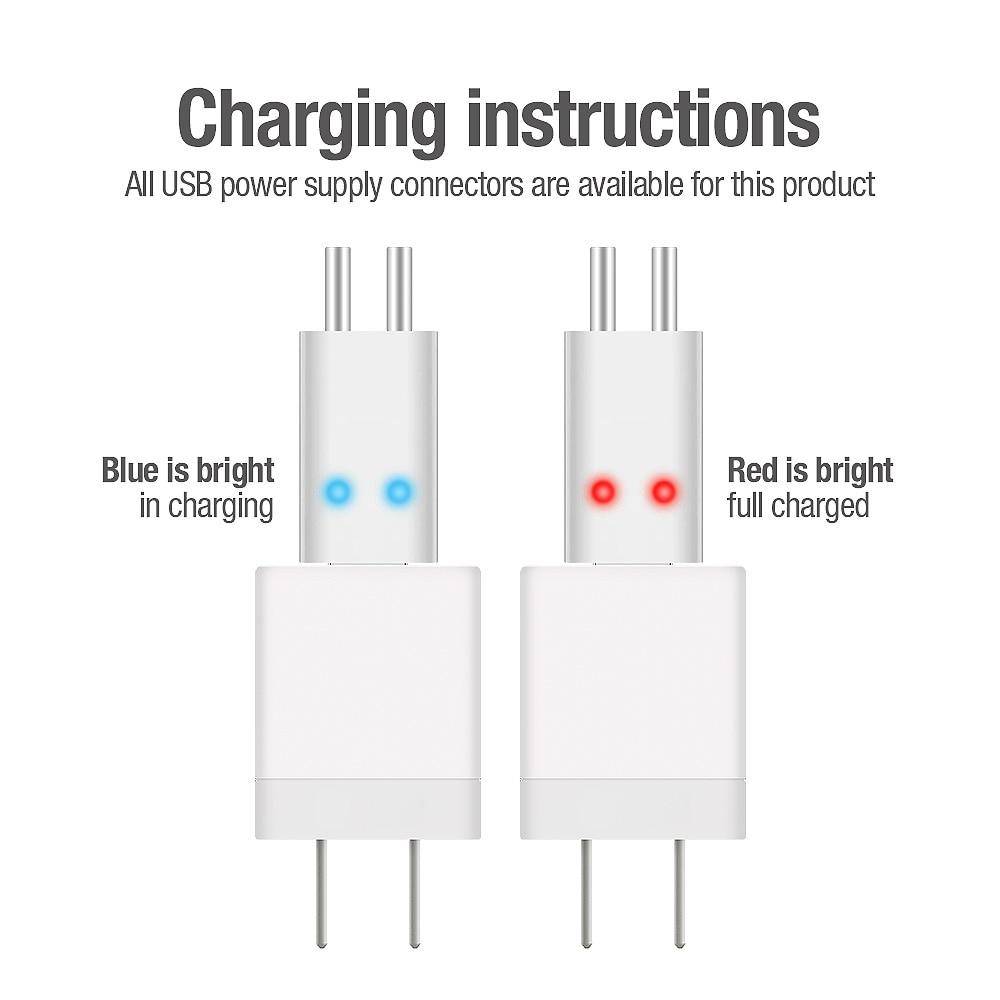 DONQL USB Charger For Electronic Floats Batteries + 2 Batteries Included