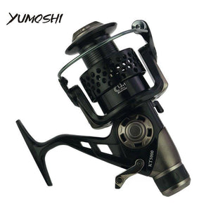 2018 New Double Brake Fishing Reel 3000-8000 series reel Carp Fishing Feeder Spinning Reel Spinning wheel type fishing wheel KT