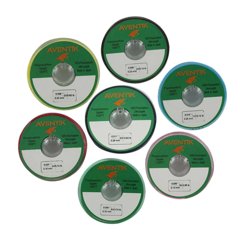 Aventik 33yd(30m) spool 100% Japan Fluorocarbon Fishing Line | Tippet Fly Fishing Line