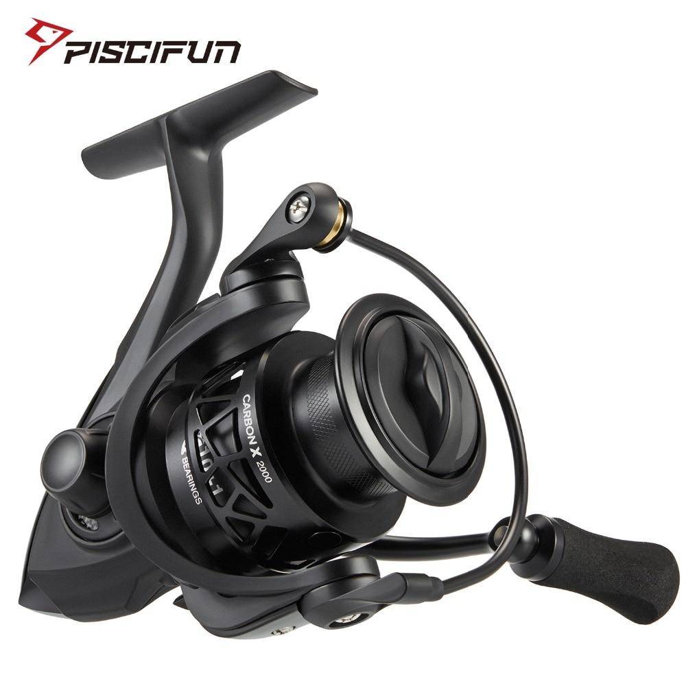 Piscifun Carbon X Spinning Reel Fishing Tackle 5.2:1/6.2:1 Gear Ratio Light to 162g 11BB 15KG Max Drag Saltwater Fishing Reel