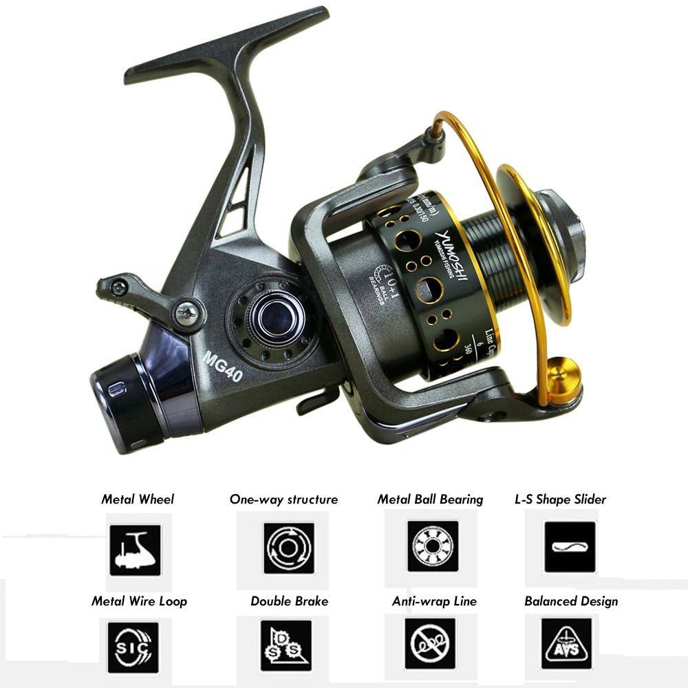 YUMOSHI MG Spinning Fishing Reel | 5.2:1 or 5.0:1 Gear Ratio  11 BB | Double Brake