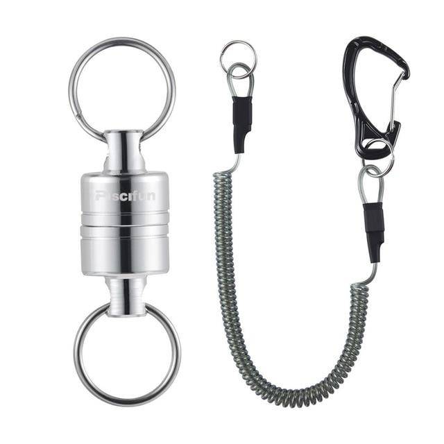 Piscifun Two Pieces Fly Fishing Aluminum Tool | Strong Train Release Magnetic | Load Bearing: 3.5KG /7.7lbs