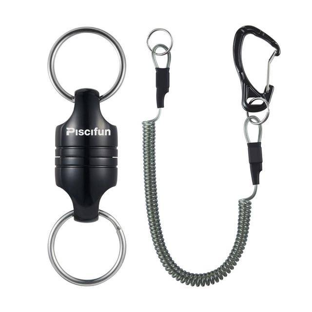 Piscifun Two Pieces Fly Fishing Aluminum Tool | Strong Train Release Magnetic | Load Bearing: 3.5KG /7.7lbs