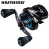 KastKing 2019 New Crixus Dark Star Baitcasting Reels | 7.2:1 Gear Ratio 7+1 BB , 8-pc Magnetic Brake, 17.6lbs MAX Drag | Super Polymer Grip and Carbon Infuseame