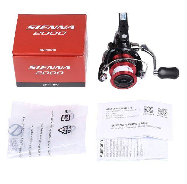SHIMANO SIENNA FG2000 Spinning Fishing Reel| 5.0:1  Gear Ratio 3+1 BB | 8.8 lb MAX Drag |